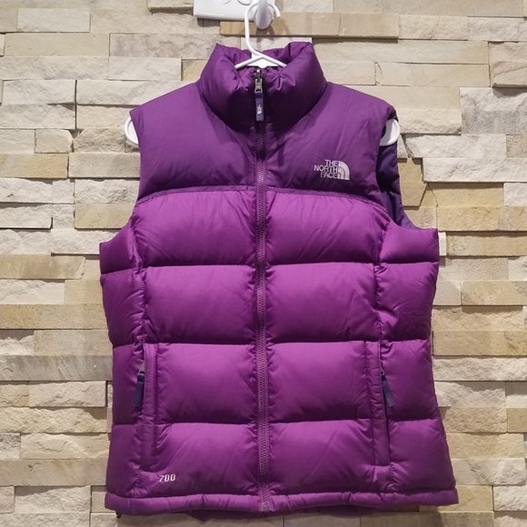 North Face Womens Medium Purple Retro 96 Nuptse Puffer Vest